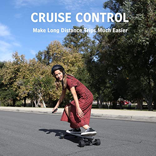 Skatebolt Electric Skateboard Breeze Ii Electric Longboard 30 Mph Top Speed, 900W Dual Motors, 30% Climbing Capacity, Glassfiber & Bamboo Deck Electronic Longboard With Remote Control #TOP5