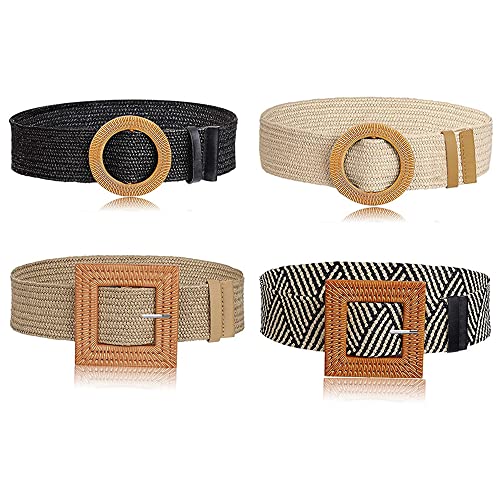 Cintura Elastica Intrecciata, 4 Pezzi Cintura