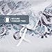 Damask Floral Duvet Cover Set King Size Grey Duvet Cover Zipper Closure 3 Pieces Bedding Set
