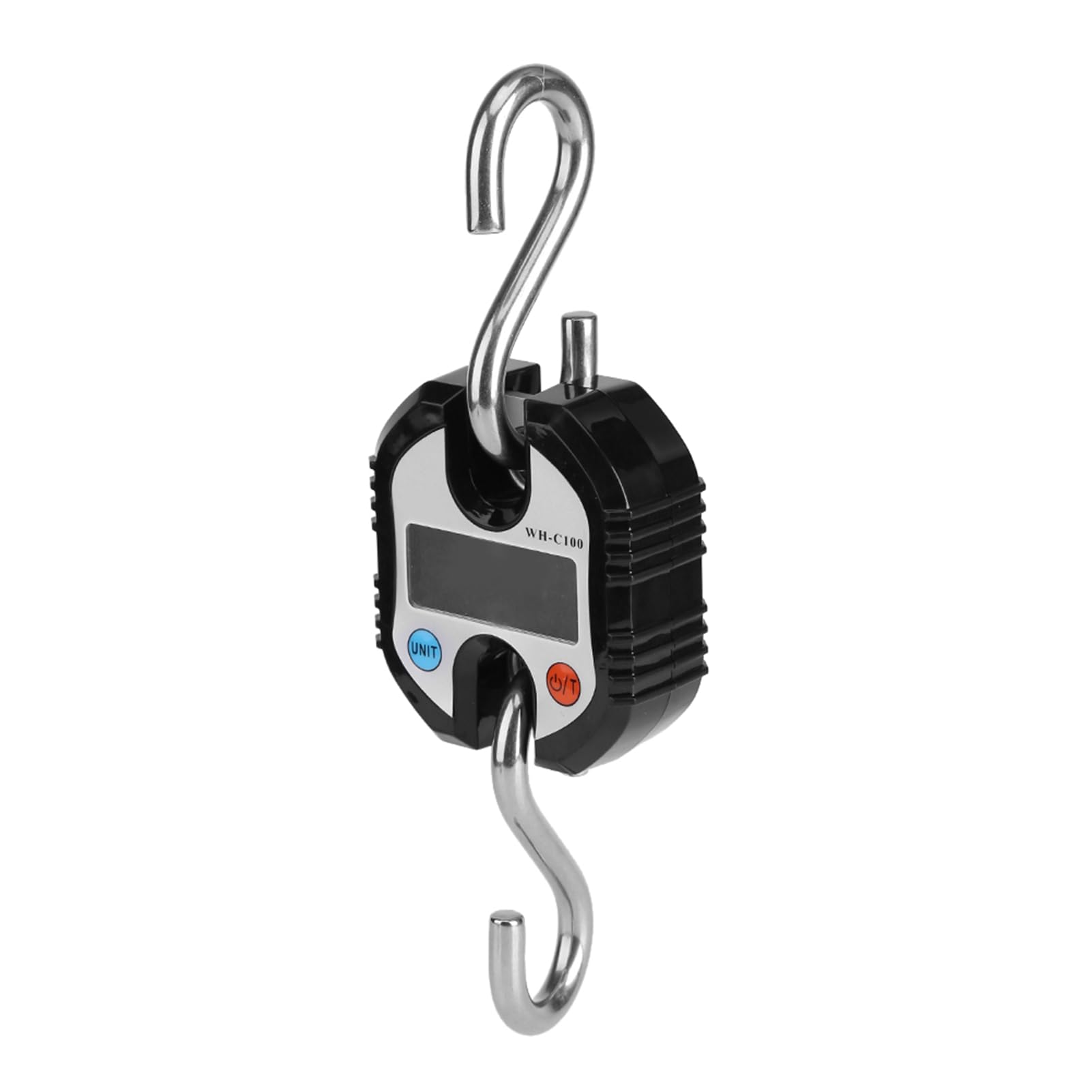 WeiHeng Gru Portatile LCD Digitale Elettronico Gancio Appeso Bilance Loop Pesatura Bilancia Nero 100kg Bilancia a Gancio 100kg Bilancia a Gancio Carne Display LCD HD 51 X 20mm di (Nero)