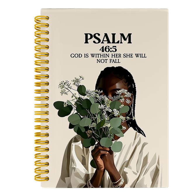 Black Woman Christian Spiral Notebook Journal 5.5x8.3 image 2