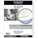 AT-A-GLANCE 2019 Daily Planner Refill, Day Runner, 8-1/2