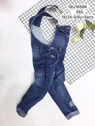KIDSCOOL SPACE Baby Toddler 2 Buttons Adjustable Straps Fashion Jean Overall3