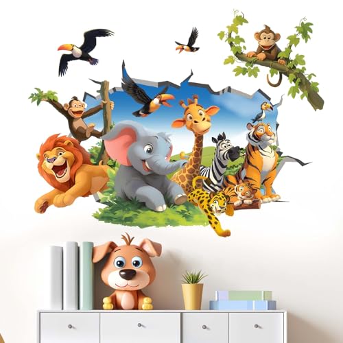Vinilos Decorativos para Pared Animales de la Jungla miniatura 1