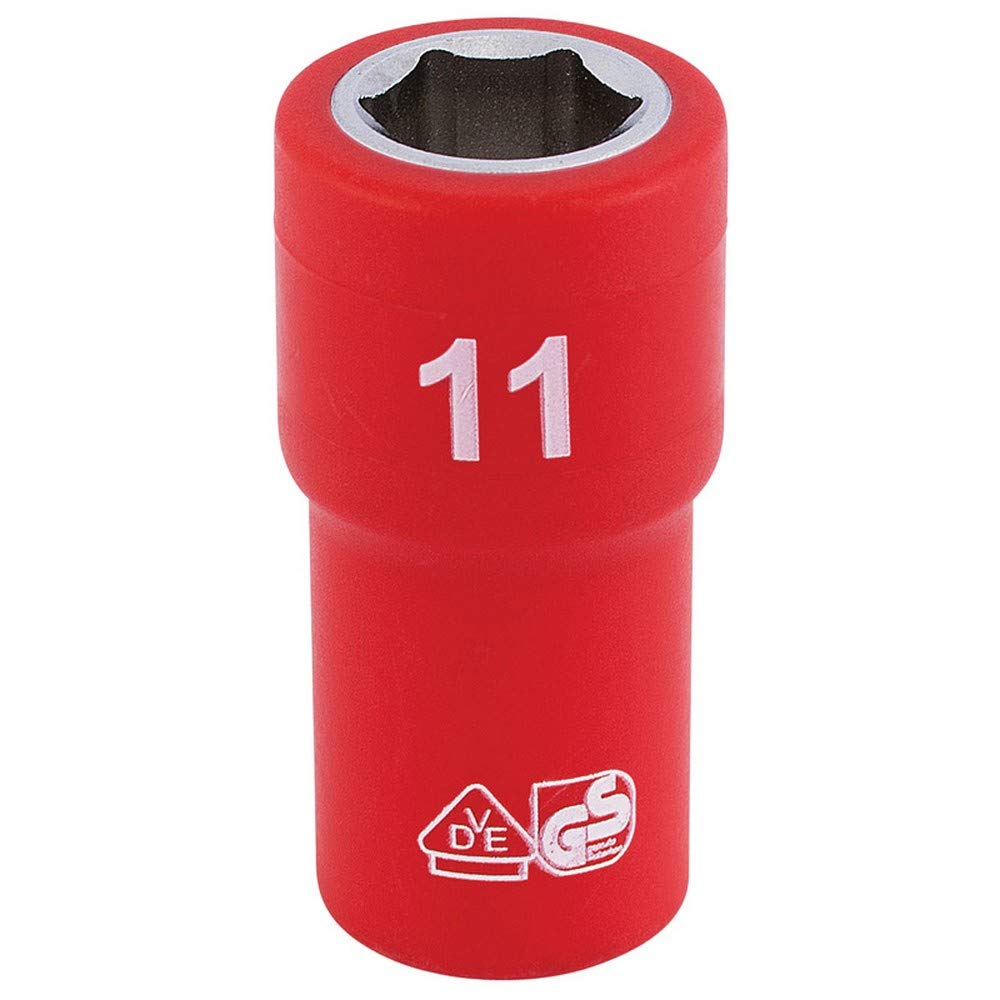 Draper 1/4" Drive VDE Fully Insulated Hexagon Socket Metric 1/4" 11mm