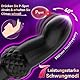 Upgraded Analvibratoren für Mann Prostata Stimulation Männer mit Dual Penisring, Diamantartiger Analplug für Männer Vibratorensets Sex Spielzeug, 30°Aufwärtsdesign Anal Vibrator mit 7 Modi & RC