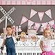 Hegbolke 4er-Pack Musiknoten-Tischdecken 220cm x 130cm, Wiederverwendbare, rechteckige Musik-Tischdecken, Klaviertasten-Tischdecke, Geburtstagsfeier-Dekoration für Musik-Party-Dekorationen