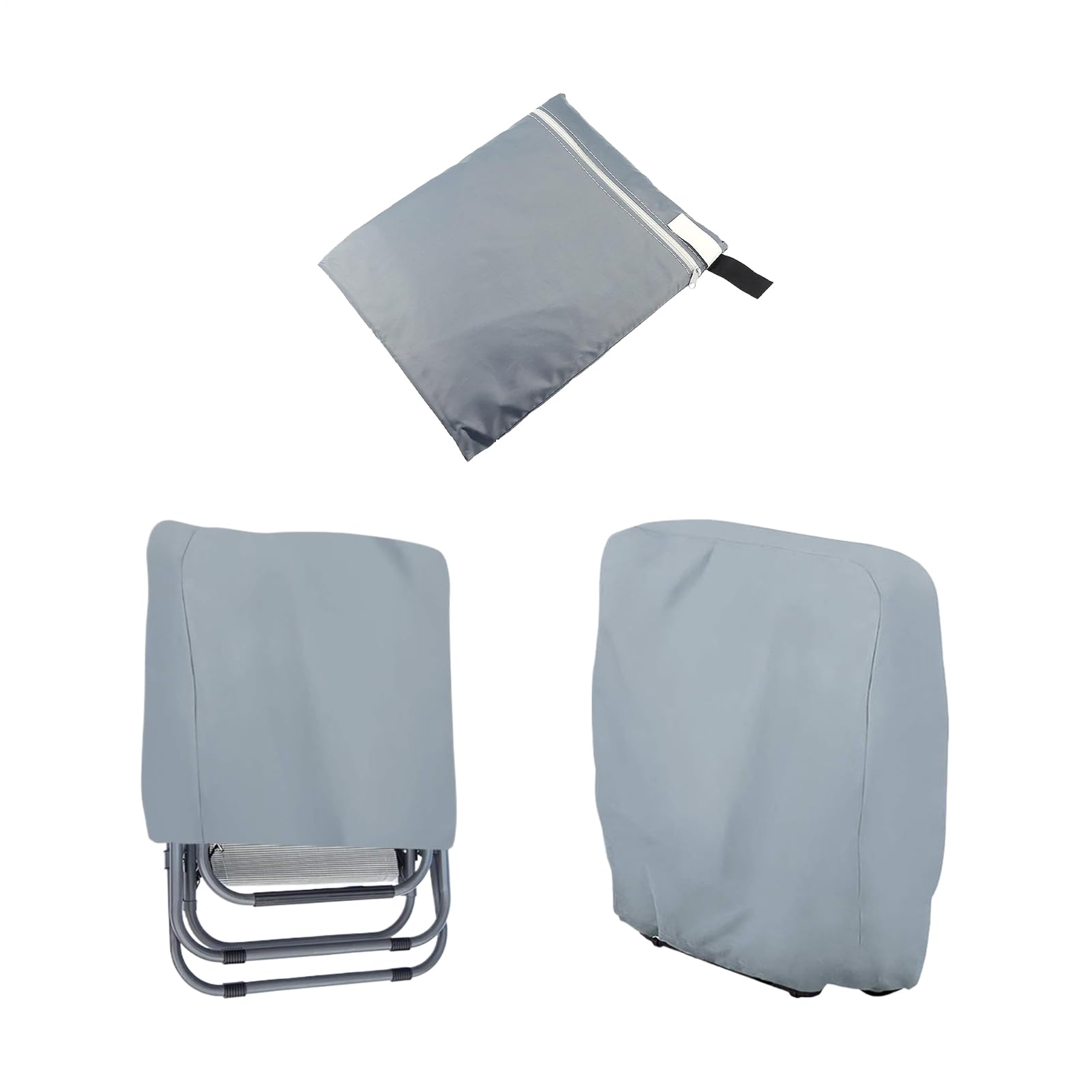 Fundas para Sillas Plegables 2 Unidades Antipolvo Silla Plegable Jardín