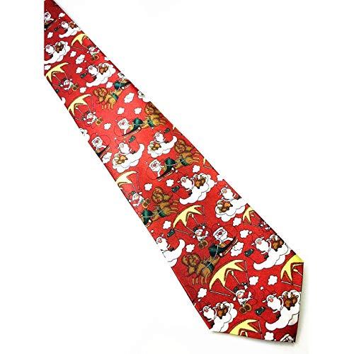 Christmas Tie for Women Men in Different Prints Xmas Tree Santa Claus Snowman Elk Costumes Tie Perfect Gift (Multi-Color) Jasnyfall
