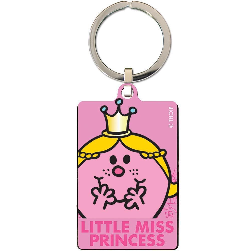 Mr Men and Little Miss Little Miss Princess Metal Key Fob Keyring 4 x 6cm