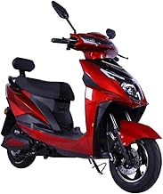 MIOOX Electric Scooter With 48V 30AH Lithium Battery,60-80Km Range,45Km/H Speed,Disc & Drum Brakes,LED Or LCD Headlight,Comfortable Seat,Non-RTO,3-Year Battery Warranty,For Adult-MES-02 (Red)
