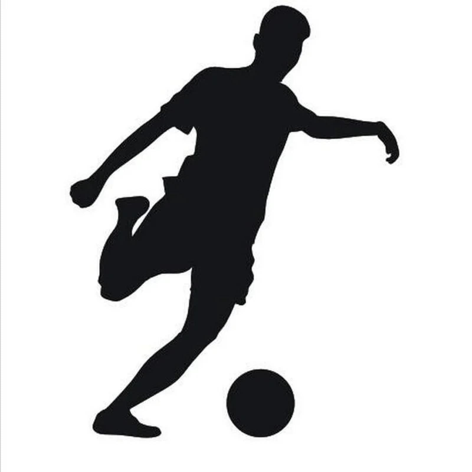 Soccer Player wall Stickers Men's Gym Mural Art wall Stickers Boys Bedroom Decoration Decals