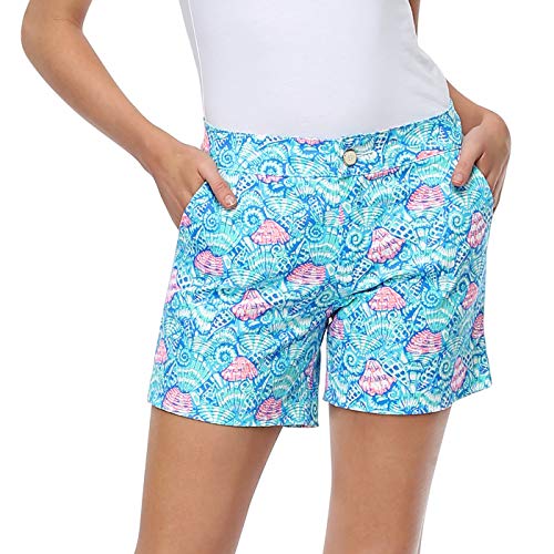 HDE Chino Shorts for Women 5' Inseam High Waisted...