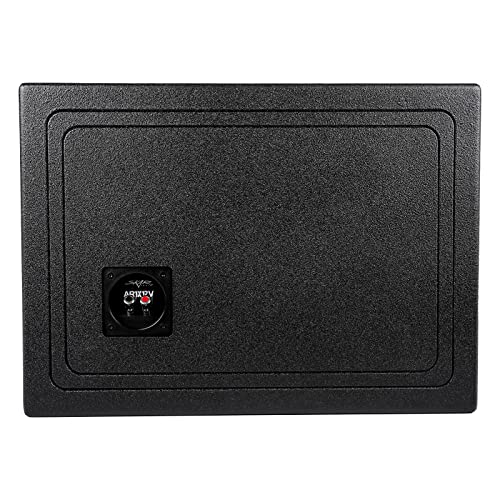 Image of Skar Audio AR1X12V Single 12 inch Universal Fit Armor Coated Ported Subwoofer Box with Kerf Port
