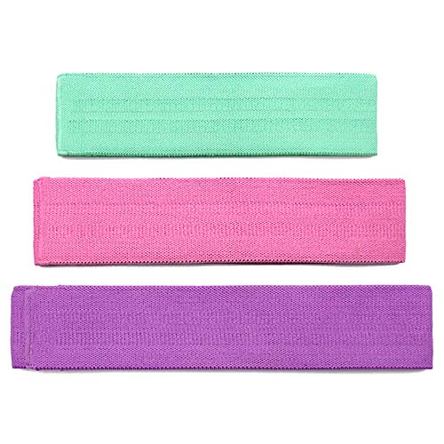 Andoer Conjunto de bandas de malha de resistência para exercícios esportivos 3 peças Conjunto elásti
