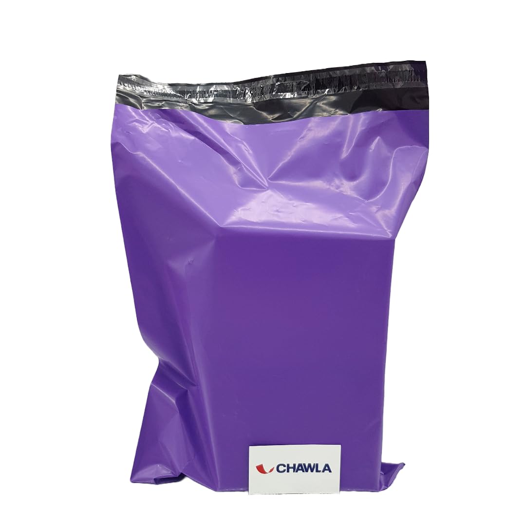 50 Versandtaschen Selbstklebend – Gemischte Größen, Lila, Wasserdicht & Recycelbar