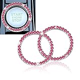 LivTee 2 PCS Crystal Rhinestone Car Engine Start Stop Decoration Ring, Bling Car Interior...
