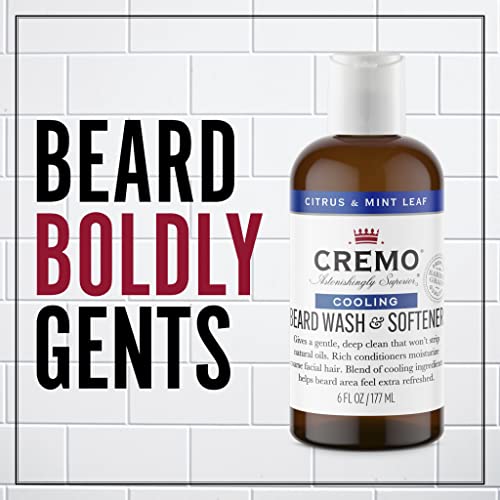 Cremo Cooling Citrus & Mint Beard Wash and Softener 177ml - Image 2