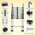 14.5FT/4.4M Telescoping Ladders EN131 Standards Multi-Purpose Telescopic Ladder Folding Ladder Loft Attic Ladder Folding Aluminum Extension Ladder for Home Building Maintenance Garden Work Access Loft