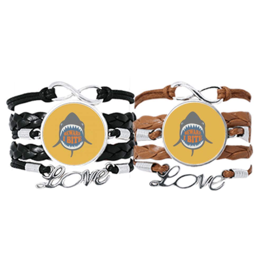 Pulsera Shark DIYthinker ajustable de cuero que no daña la piel 5