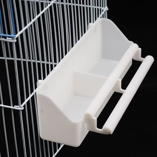 Mangeoire à oiseaux – Gobelets à suspendre pour nourriture et eau pour perroquets, perruches, calopsittes – Accessoires en plastique durable pour cages à oiseaux