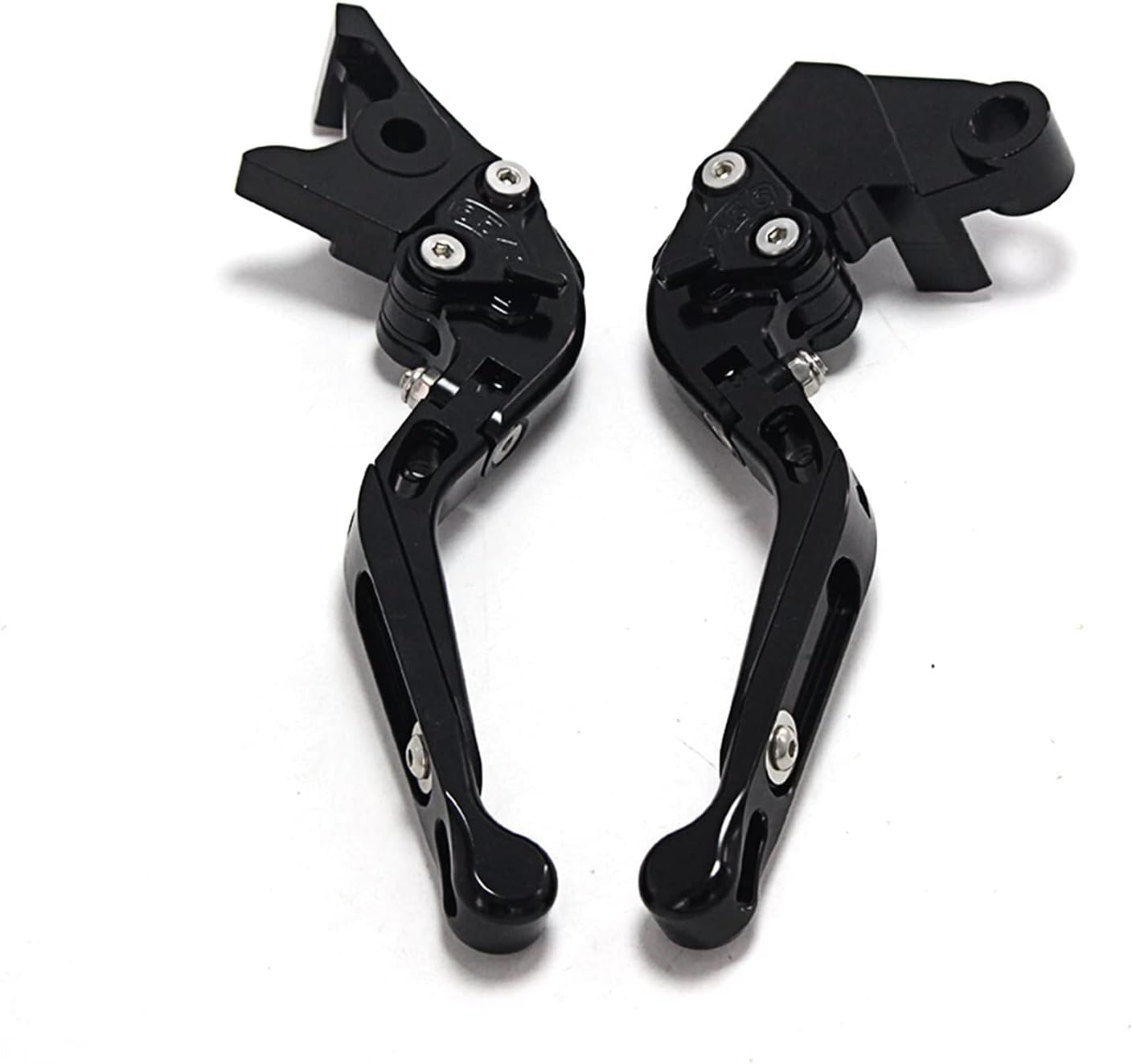 CNC Adjustable Folding Extendable Motorbike Red Brake Clutch Levers Handle Bar Compatible with Du ca ti 999 S R 999R 2003 2004 2005 2006 Brake levers(Black)