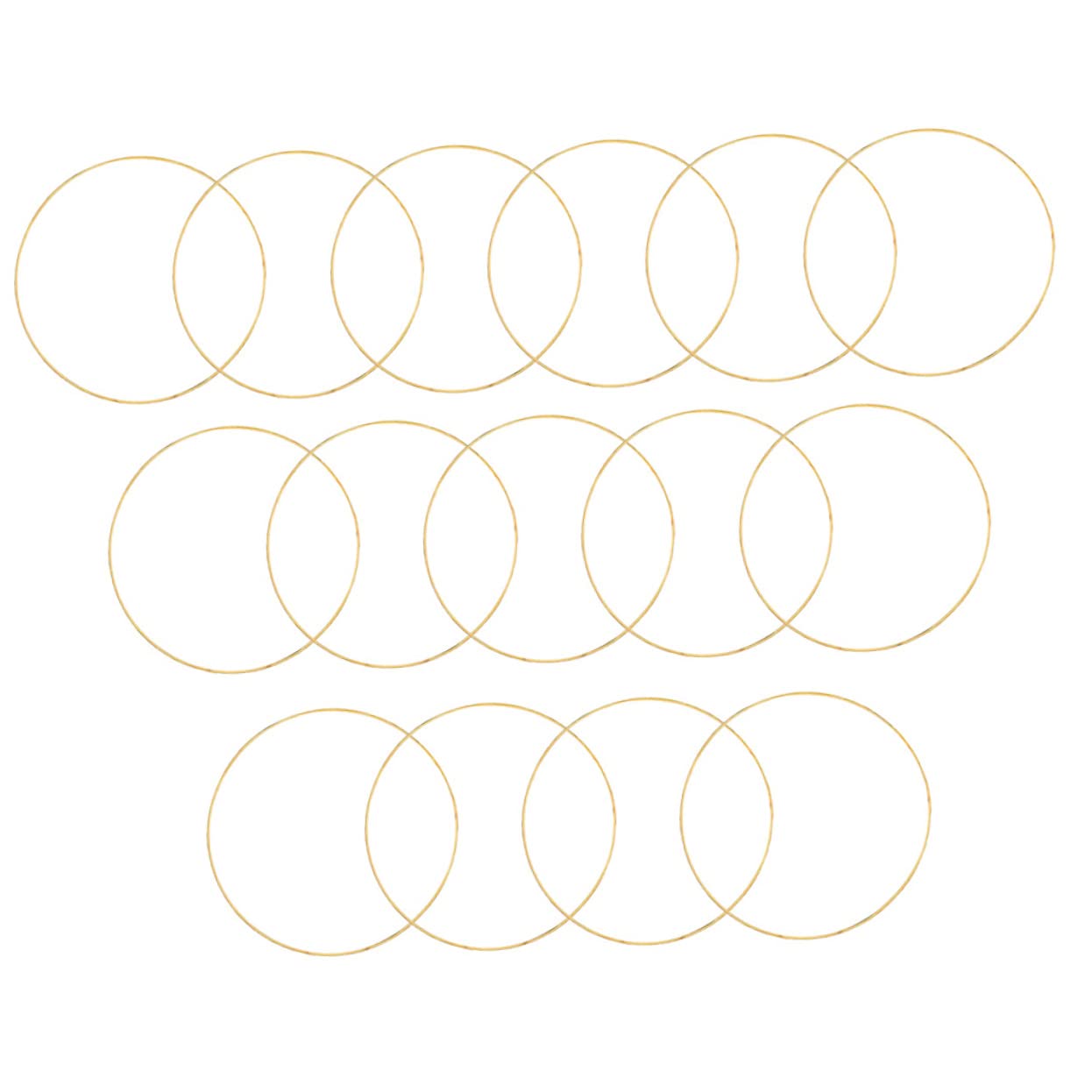HOLIDYOYO 15pcs Metal Craft Hoops for Wreaths Dream Catchers for Creative Bouquets Wall Hanging Decor for Weddings Handmade