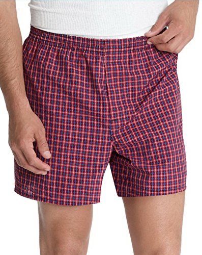 Hanes Ultimate Mens Tagless Tartan Boxers with Comfort Flex Waistband 5-Pack 7