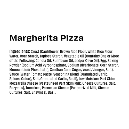 Image of CAULIPOWER Margherita Stone-Fired Cauliflower Crust Pizza, 11.85 Oz (Pack of 1)