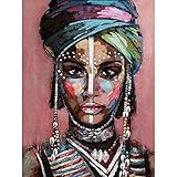Graffiti Afrikanische Schwarze Frauen Kunst Poster Abstrakte Afrikanische Mädchen Leinwand Malerei Wandkunst Bild Wohnkultur Rahmenlose Malerei 50X70Cm Y1117