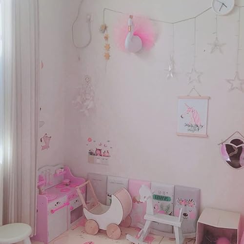 Miniatura 5 de Decoración 3D para colgar en la pared, 15.7 x 21.3 in, linda corona, cisne, gancho para guardería, habitación de niños, niña, boda, regalo de