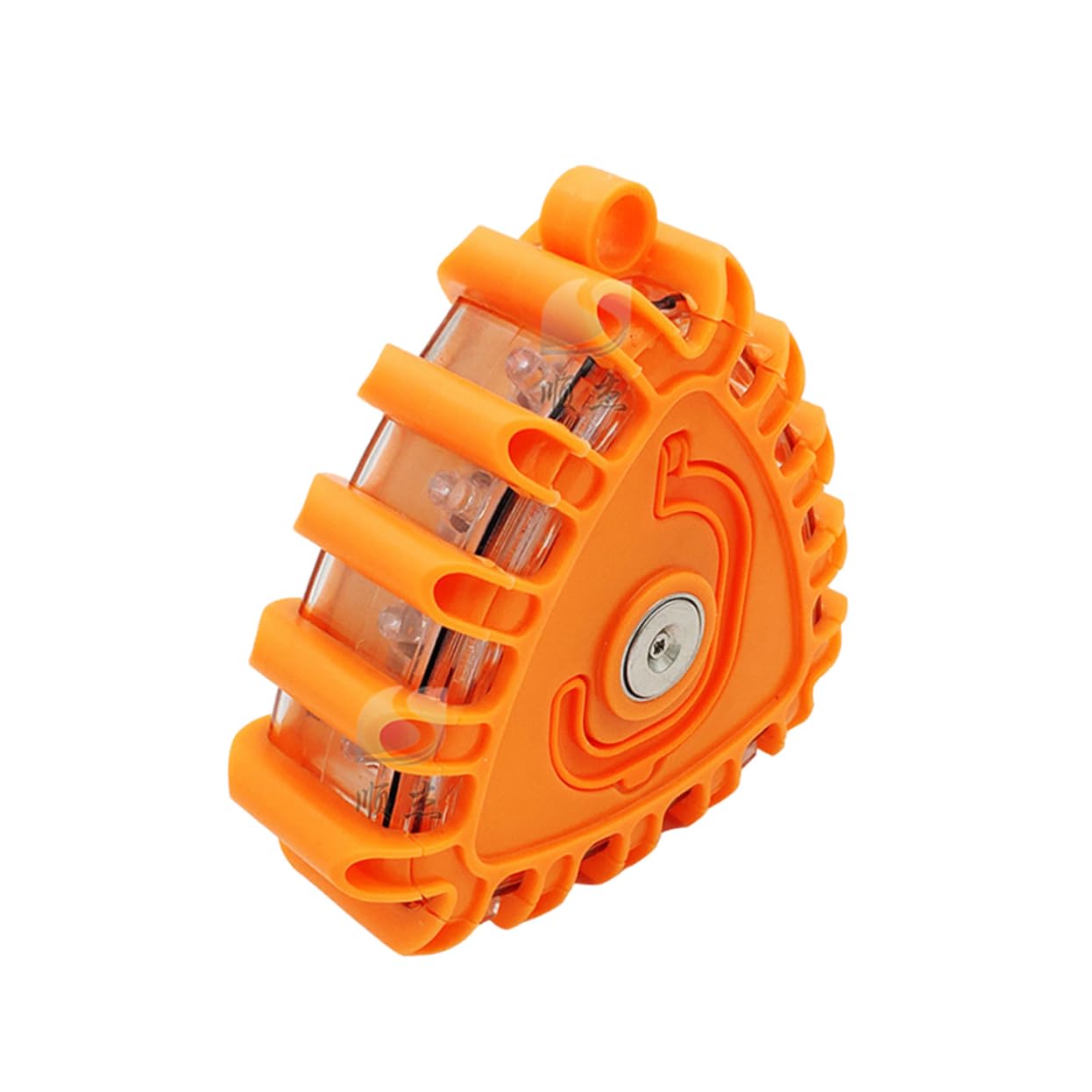 Happyyami Police Vehicle Light LED Traffic Light with Rotating Function Orange Magnetic Mount for Stable Installation for Emergency