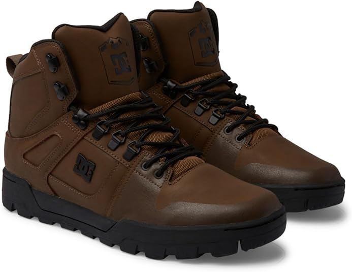 DC Shoes Men's Pure HiWater Resistant Leather Boots En