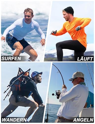 TACVASEN Herren 1/4 Reißverschluss Laufshirts Wasser Atmungsaktiv Schnelltrockenende Trainignsshirts (L, Schwarz)