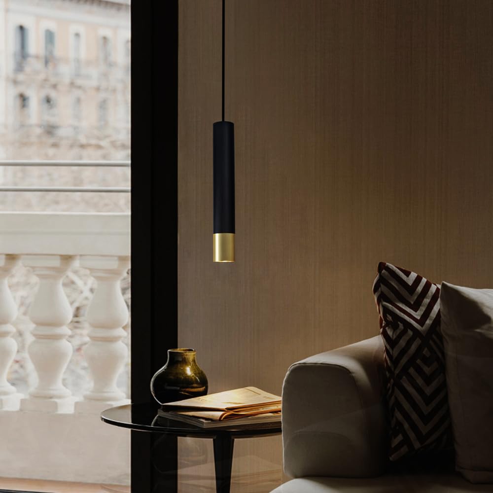 Lampada a sospensione nera oro,lampada a sospensione industriale a fiamma singola, paralume in metallo durevole, lampada moderna in legno per camera da letto, tavolo da notte, caffè, cucina