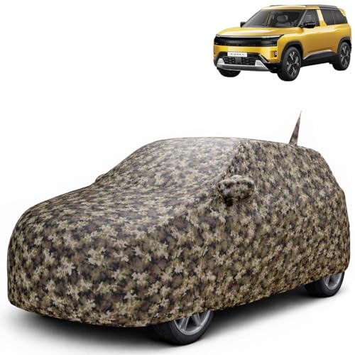 Image of KINGSWAY JungleTech 100% Waterproof Car Cover Only with Tata Sierra (Year 2025 Onwards - All Model) | Mirror and Antenna Pockets | Scratchproof | All Weather Car Body Cover