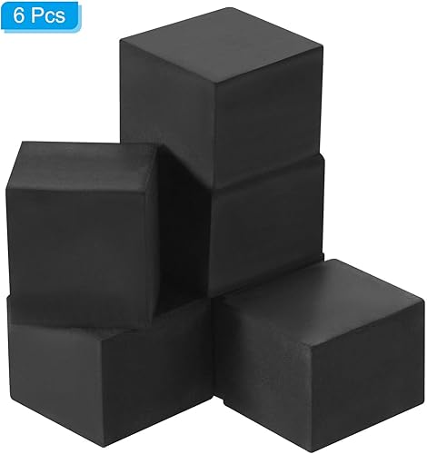 Miniatura 3 de PATIKIL Patas para macetas de 2 x 2 x 1.6 pulgadas, paquete de 6 macetas invisibles de goma para jardín al aire libre, patio, terraza, macetas de