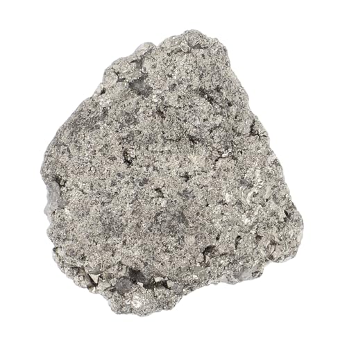 HOLIDYOYO Classroom Teaching Meteorite Stone Meteorite Specimen Meteorite Decor Irregular Meteorite Irregular Meteorite Specimen Teaching Meteorite Specimen Unique Stones Chalcopyrite Silver