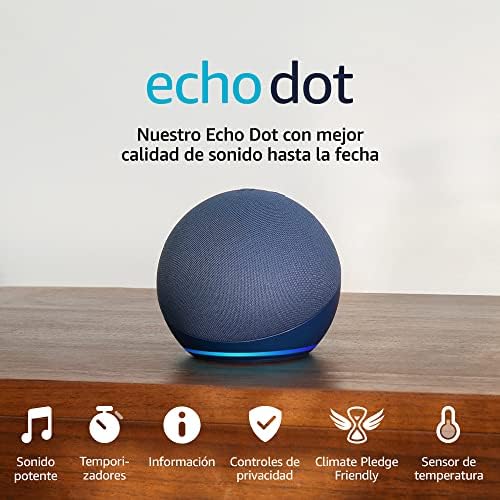Echo Dot 2022 | Altavoz inteligente con Alexa | Sonido mejorado | Azul marino