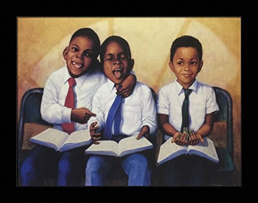 GILBERT and E BLACK DAY ポスター Amazon.com: US Art First Sunday (Boys) - Gilbert Young 13 x