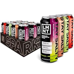 LMNT Sparkling Electrolyte Water – Variety Pack | 12-Count