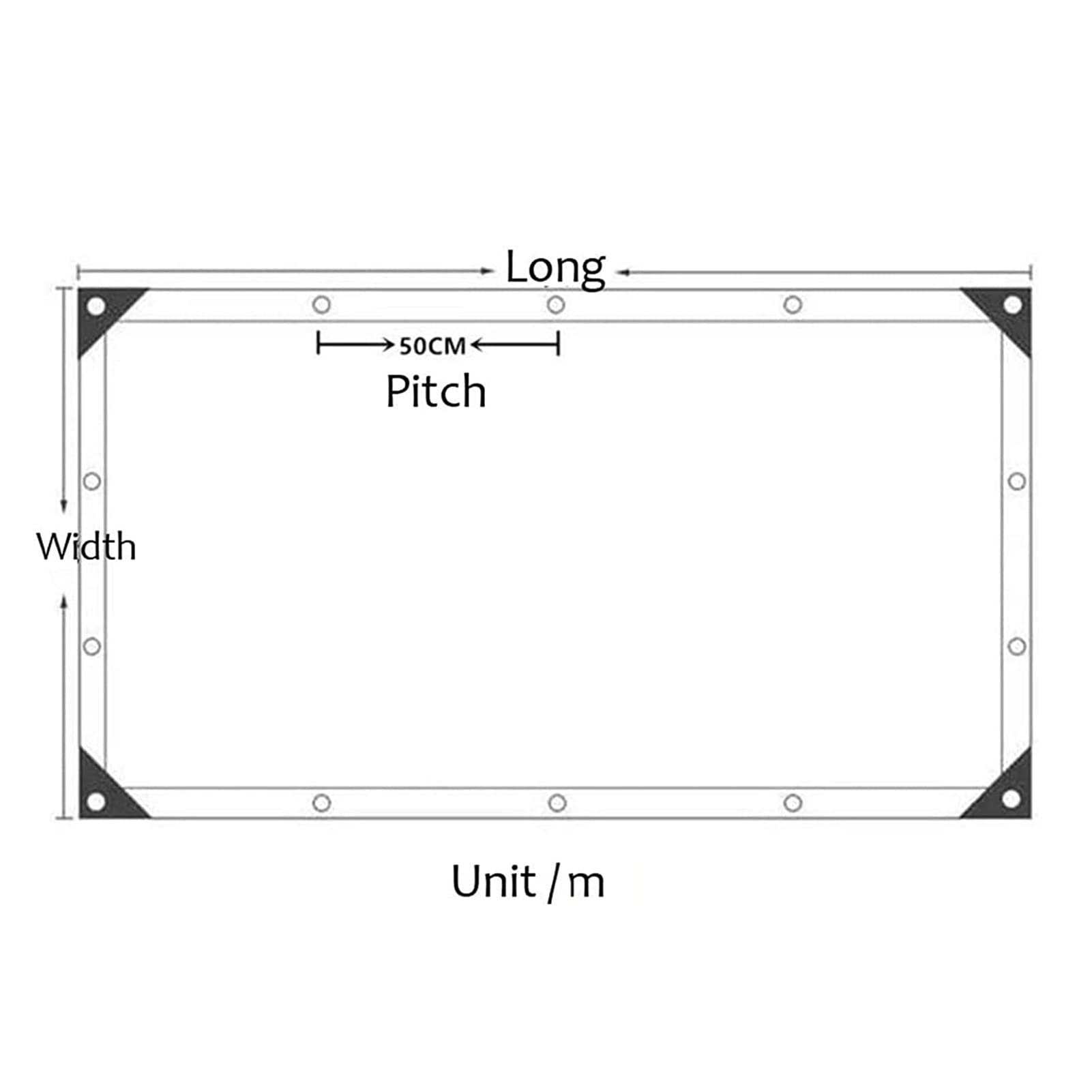 Telone in vinile trasparente, impermeabile, antivento, per esterni, per giardino, patio, gazebo, pergola, confezione da 3