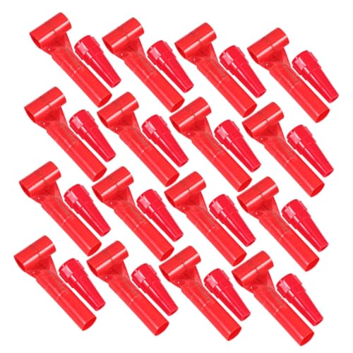 Toddmomy 20pcs Tongue Sticking Whistle Toys Noise Maker Blowouts Kids Frog Tongue Replacement DIY Toys Accessories for Birthday Party Holiday Celebrations