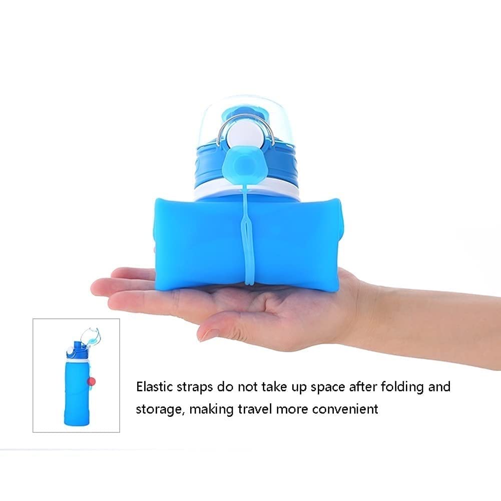 Bottiglia di Acqua Pieghevole Bottiglia di Sport Bottiglia in Silicone Bottiglie d'Acqua Pieghevole Portatile 750 ml / 24,8 oz for Viaggi Escursionismo Ciclismo Sport Bottiglia da Campeggio