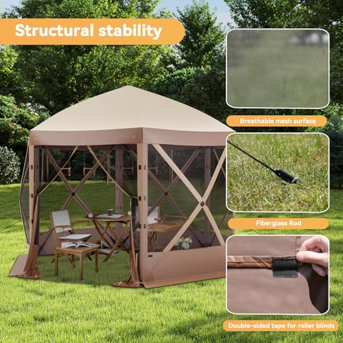Escape Shelter tragbarer Sichtschutz für Haus, Zimmer, Pop-Up-Pavillon, OD017-BR – Bild 5