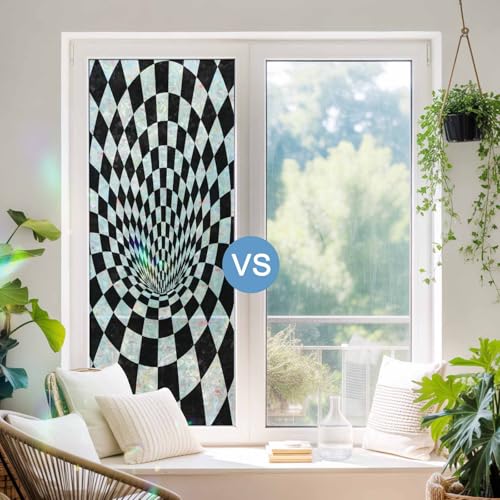 Vinilo decorativo negro para ventana 17.7x39.3 pulgadas miniatura 4