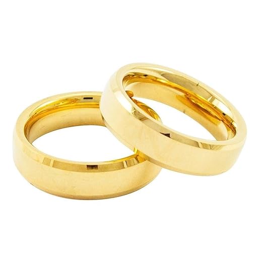 Alianças Par 6mm Ouro Reta Chandrada Banhadas 24k com Caixa de Veludo e Anel Solitário Anatomicas Casamento Compromisso Noivado