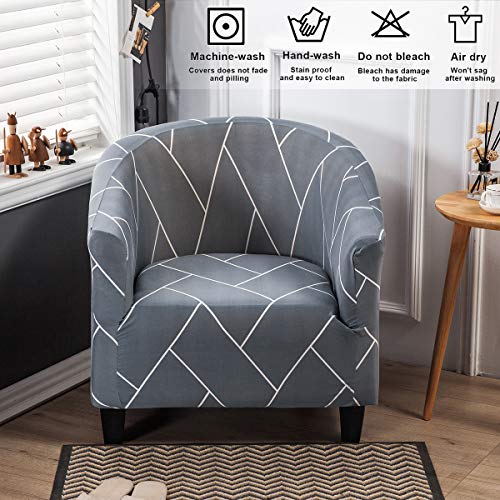 MIFXIN-Tub-Chair-Slipcover-1-Piece-High-Stretch-Club-Chair-Cover-Elastic-Barrel-Chair-Armchair-Couch-Sofa-Furniture-Protector-for-Living-Room-Hotel-Pattern-01 MIFXIN Tub Chair Slipcover 1 Piece High Stretch Club Chair Cover Elastic Barrel Chair Armchair Couch Sofa Furniture Protector for Living Room Hotel Pattern 01