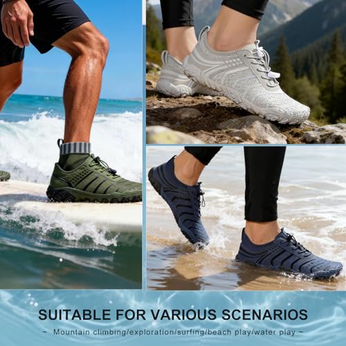Image of Voyabarefoot Shoes for Women Men 2026 Upgrade Wide Toe Box Barefoot Hiking Sandals,Non-Slip Adjustable Water Shoes for Beach Walking Travel, Comfortable Slip On Walking Shoes