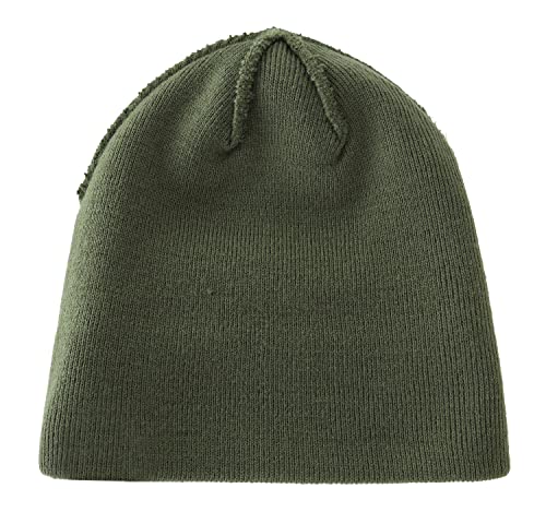 Image of Home Prefer Mens Winter Hats Acrylic Knit Cuff Beanie Cap Warm Womens Beanie Hat